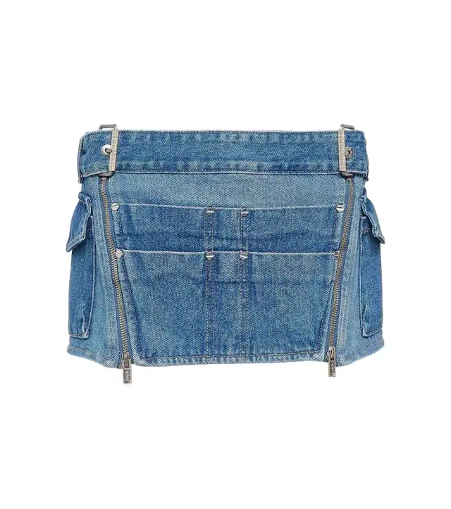 Dion Lee Toolbelt denim miniskirt