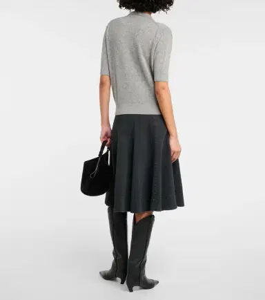 Khaite Shrunken Jo cashmere-blend polo sweater | Thumbnail 3