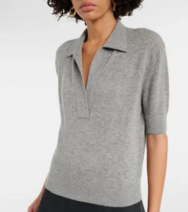 Khaite Shrunken Jo cashmere-blend polo sweater | Thumbnail 5