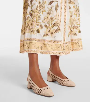 Souliers Martinez Nova Tarragona leather slingback pumps | Thumbnail 6