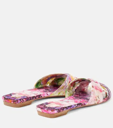 Christian Louboutin Nicol Is Back floral satin slides | Thumbnail 2