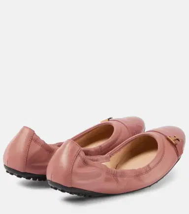 Tod's Dee leather ballet flats | Thumbnail 4