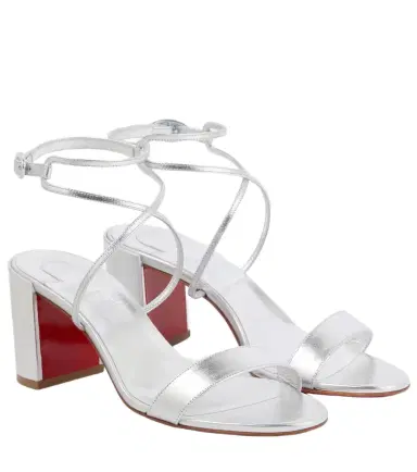 Christian Louboutin Choca Girl 70 metallic leather sandals | Thumbnail 1 Christian Louboutin Choca Girl 70 metallic leather sandals | Thumbnail 1