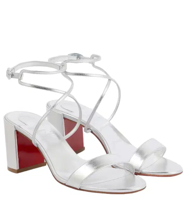 Choca Girl 70 metallic leather sandals