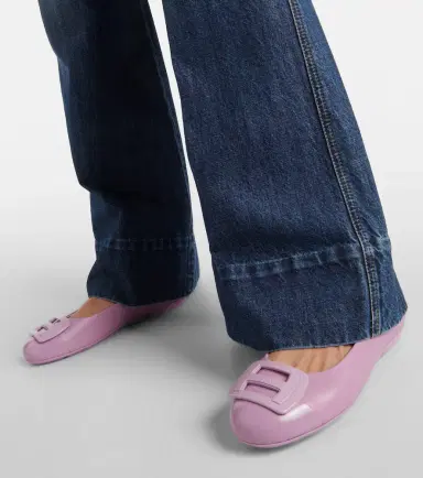 Hogan H661 leather ballet flats | Thumbnail 3