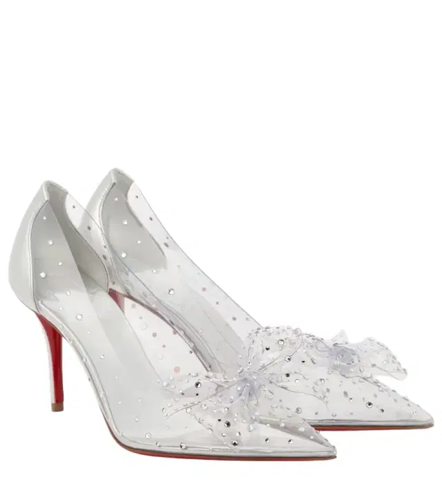 Christian Louboutin Jelly Strass 80 embellished PVC pumps