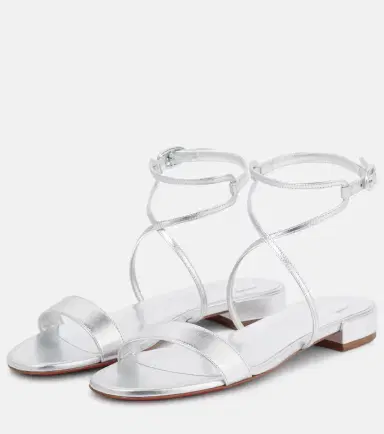 Christian Louboutin Miss Choca metallic leather sandals | Thumbnail 4