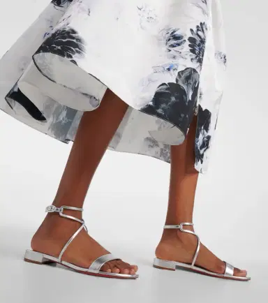 Christian Louboutin Miss Choca metallic leather sandals | Thumbnail 5