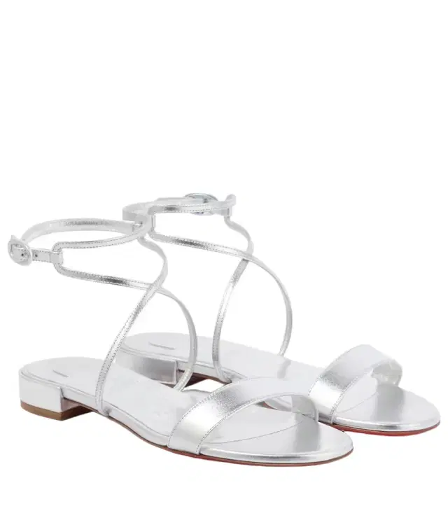 Miss Choca metallic leather sandals