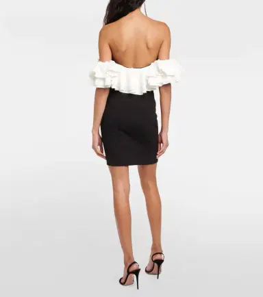 Staud Kiara off-shoulder ruffled minidress | Thumbnail 2