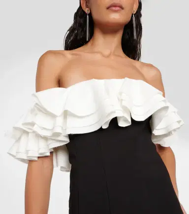 Staud Kiara off-shoulder ruffled minidress | Thumbnail 3