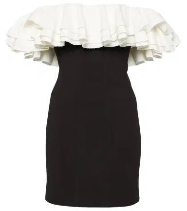Staud Kiara off-shoulder ruffled minidress | Thumbnail 1