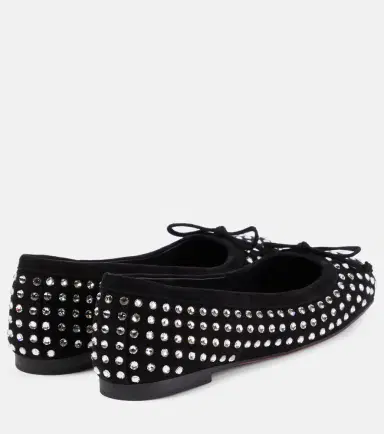 Christian Louboutin Mamadrague embellished suede ballet flats | Thumbnail 4
