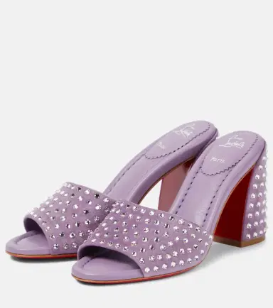 Christian Louboutin Jane embellished suede mules | Thumbnail 4