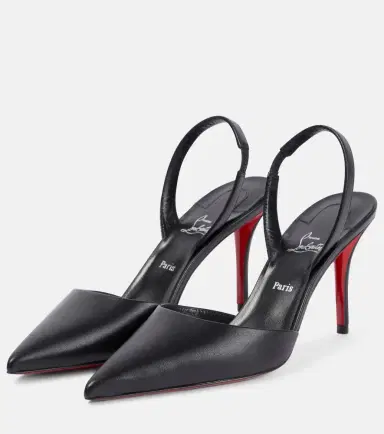 Christian Louboutin Apostropha leather slingback pumps | Thumbnail 2