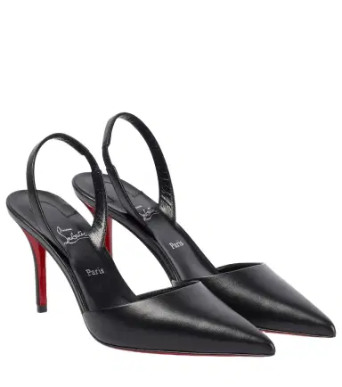 Christian Louboutin Apostropha leather slingback pumps | Thumbnail 1