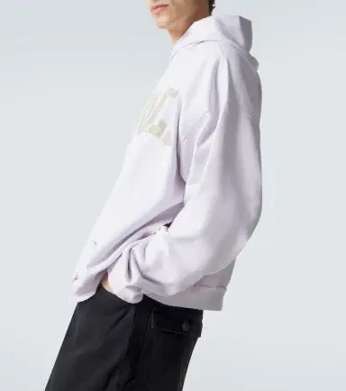 Balenciaga Tape Type Ripped cotton fleece hoodie | Thumbnail 3