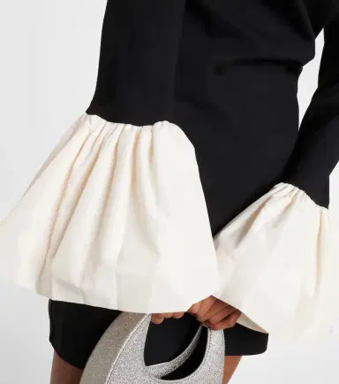 Staud Hawthorne taffeta-trimmed minidress | Thumbnail 2