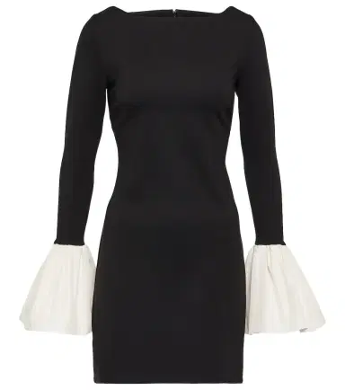 Staud Hawthorne taffeta-trimmed minidress | Thumbnail 1