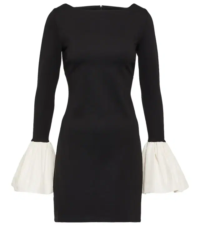 Staud Hawthorne taffeta-trimmed minidress