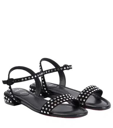 Christian Louboutin Sweet Jane Strass Boum suede sandals | Thumbnail 1