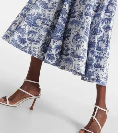 Staud Wells floral cotton midi dress | Thumbnail 2