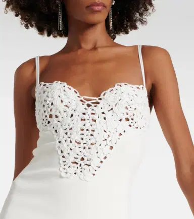 Galvan Sculpted Spiral midi dress | Thumbnail 3