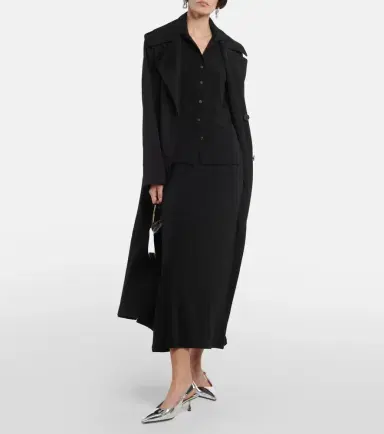 Vince Jersey midi skirt | Thumbnail 3