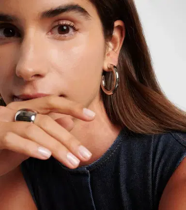 Jennifer Fisher Samira Mini 14kt gold-plated hoop earrings | Thumbnail 3 Jennifer Fisher Samira Mini 14kt gold-plated hoop earrings | Thumbnail 3