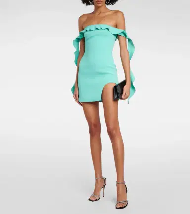 David Koma Ruffled minidress | Thumbnail 3 David Koma Ruffled minidress | Thumbnail 3