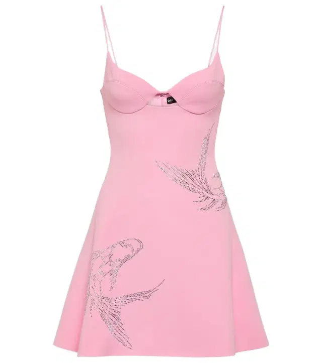 David Koma Crystal-embellished minidress