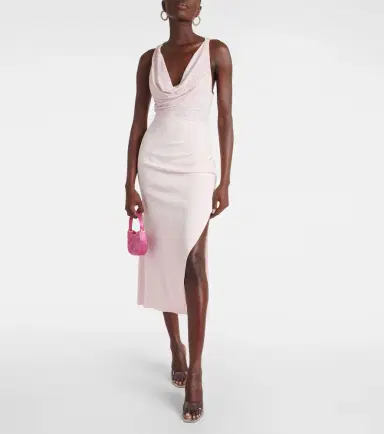 David Koma Crystal-embellished midi dress | Thumbnail 4