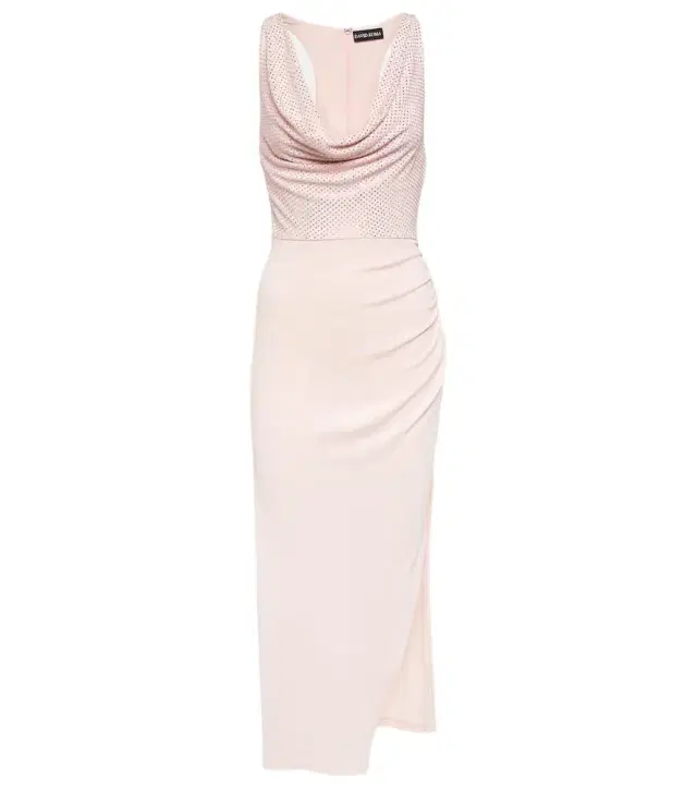 David Koma Crystal-embellished midi dress