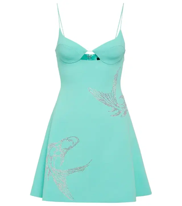 David Koma Crystal-embellished minidress