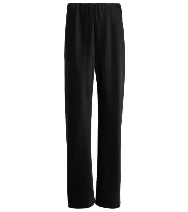 Vince High-rise satin straight pants