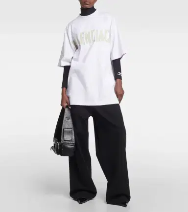 Balenciaga Tape Type cotton jersey T-shirt | Thumbnail 4