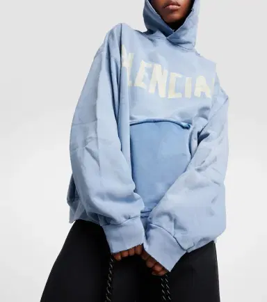 Balenciaga Tape Type cotton fleece hoodie | Thumbnail 5