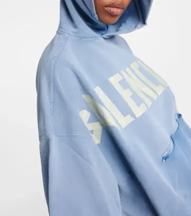 Balenciaga Tape Type cotton fleece hoodie | Thumbnail 6