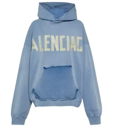 Balenciaga Tape Type cotton fleece hoodie | Thumbnail 1