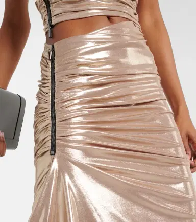 Maticevski Neroli ruched midi skirt | Thumbnail 2