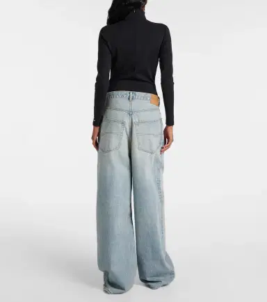 Balenciaga Mid-rise wide-leg jeans | Thumbnail 2