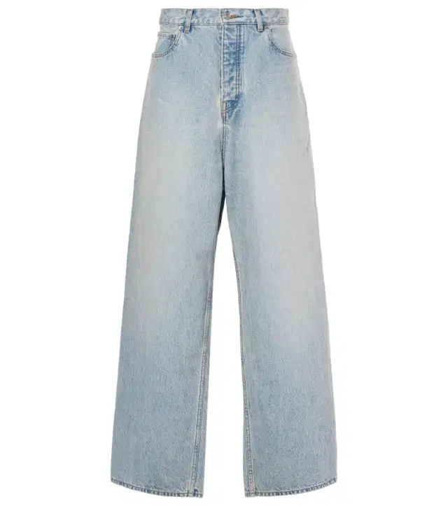 Mid-rise wide-leg jeans