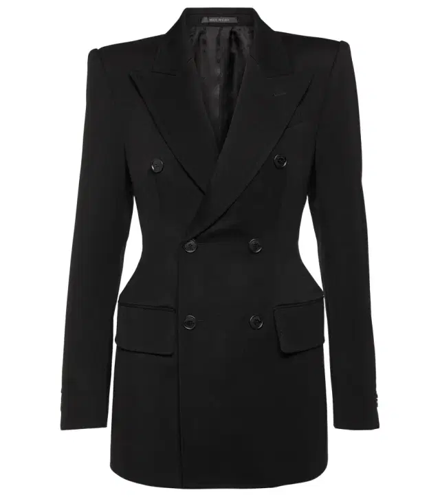 Hourglass wool blazer