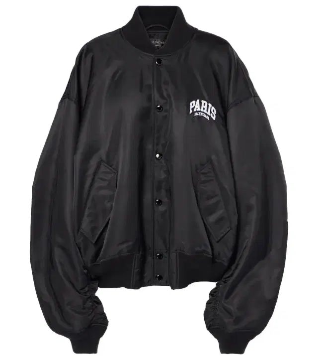 Paris satin varsity jacket