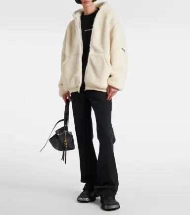 Balenciaga Outerwear faux-shearling hoodie | Thumbnail 2