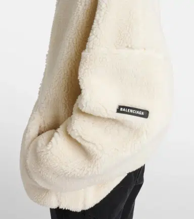 Balenciaga Outerwear faux-shearling hoodie | Thumbnail 3