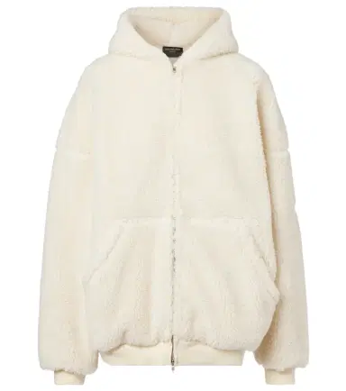 Balenciaga Outerwear faux-shearling hoodie | Thumbnail 1