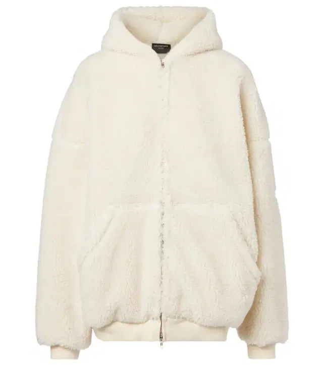 Outerwear faux-shearling hoodie