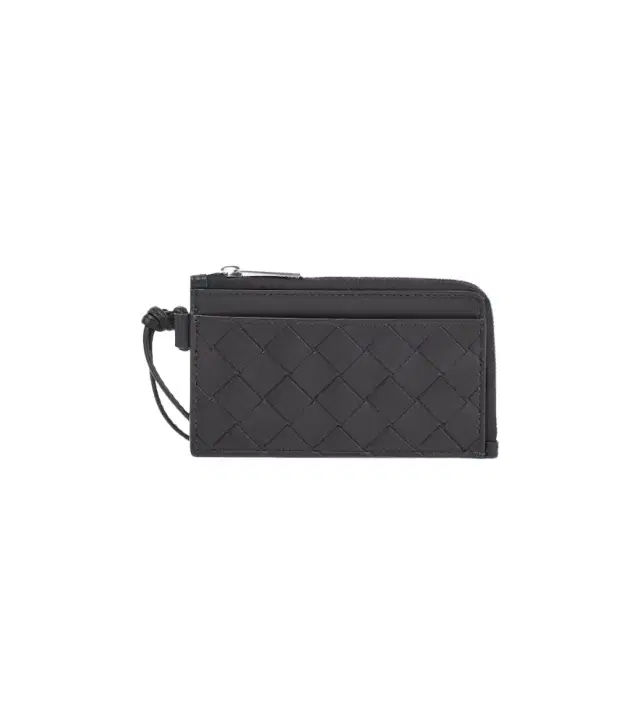 Intrecciato leather wallet
