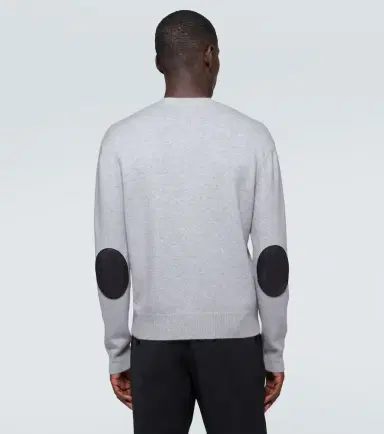 Bottega Veneta Intrecciato leather and cashmere sweater | Thumbnail 3